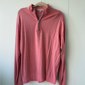 Peter Millar Coral Zip-Up Sweater - Medium